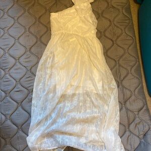 GB Girls Shimmering White Dress